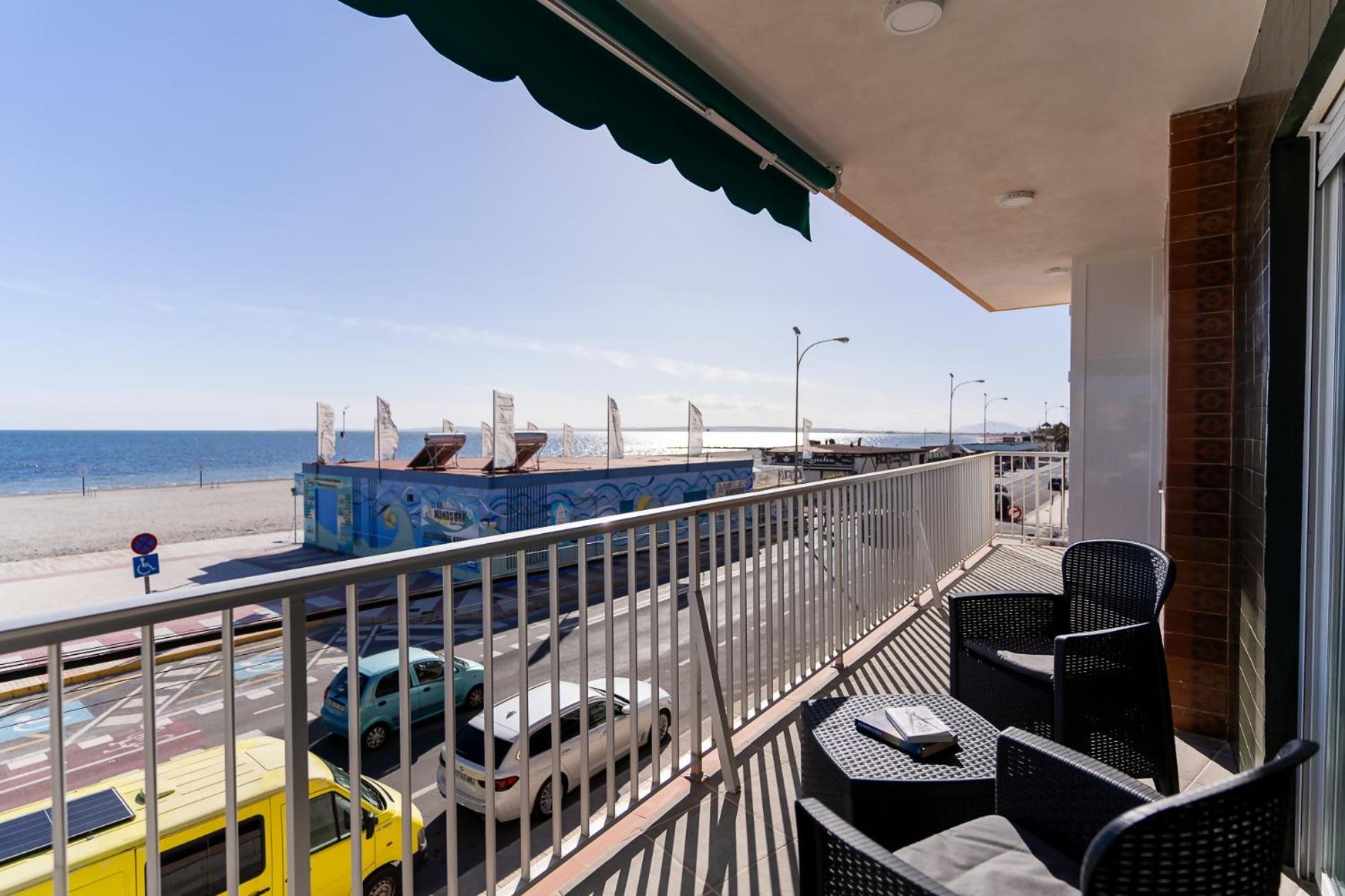 Rentafive Primera Linea Terraza Reformado Santa Pola Bagian luar foto