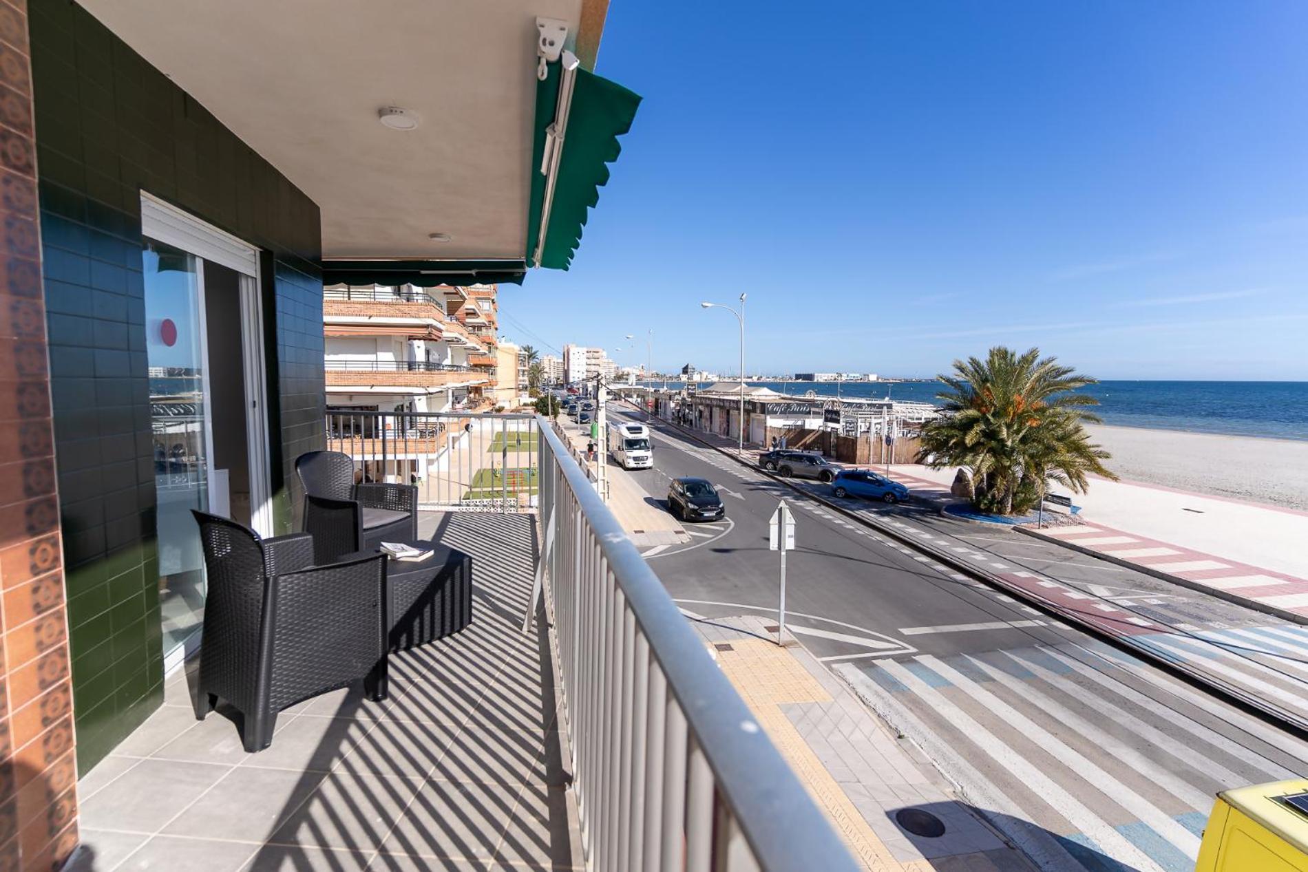 Rentafive Primera Linea Terraza Reformado Santa Pola Bagian luar foto