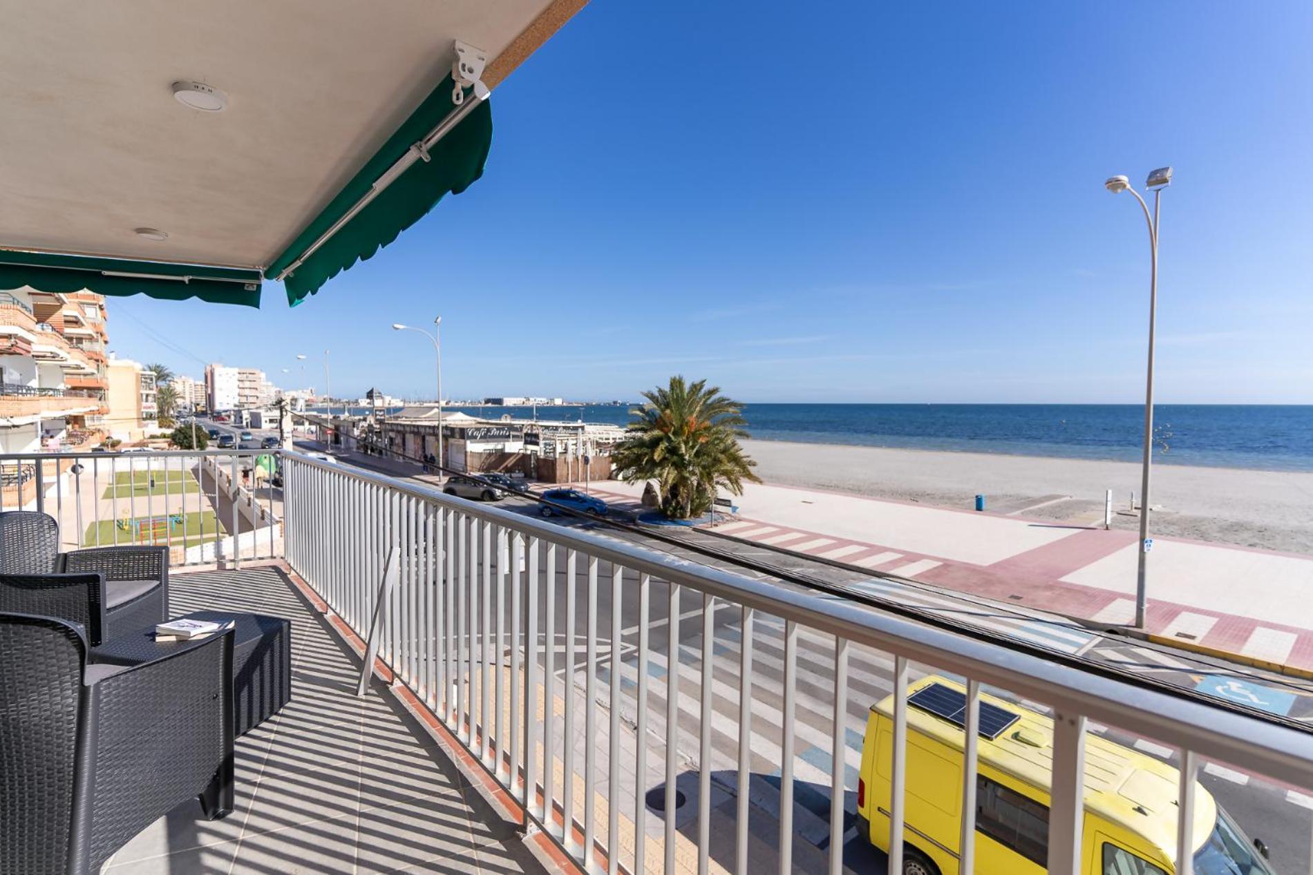 Rentafive Primera Linea Terraza Reformado Santa Pola Bagian luar foto